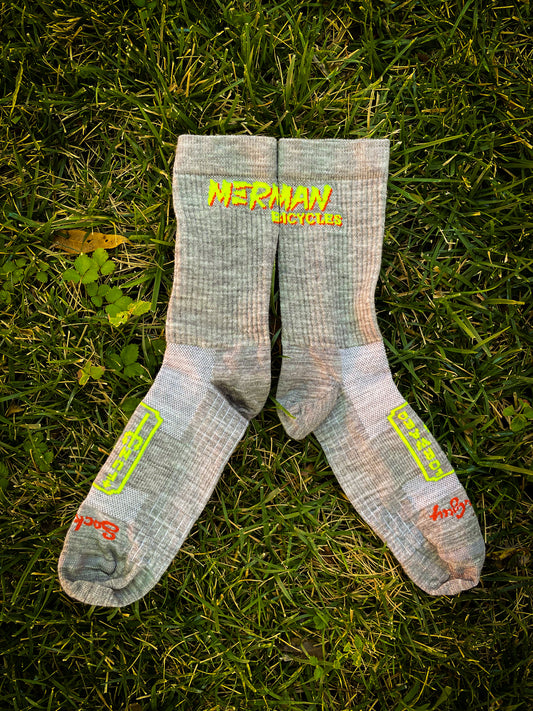 Merman Socks Grey WOOL